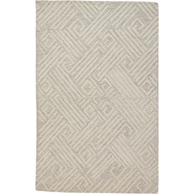 Enzo Transitional Geometric Tan/Ivory Area Rug