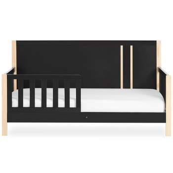 Dream On Me Soho Toddler Bed In Matte Black Vintage, Crafted with Sustainable New Zealand Pinewood