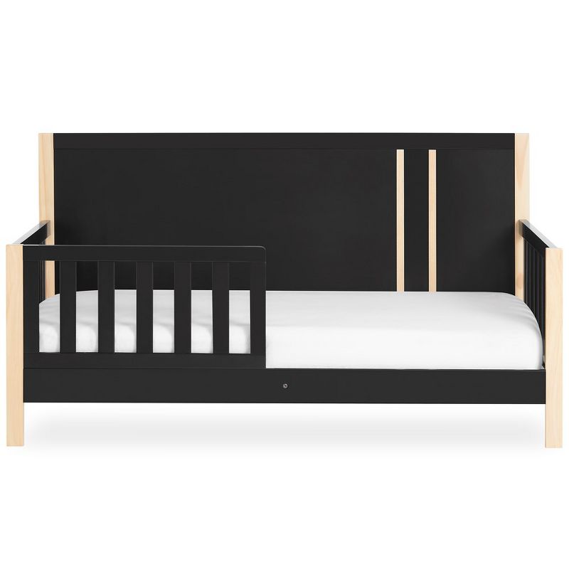 Dream On Me Soho Toddler Bed In Matte Black Vintage, Crafted with Sustainable New Zealand Pinewood, 1 of 11