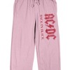 ACDC Logo on pink Adult Sleep Pant - 2 of 4