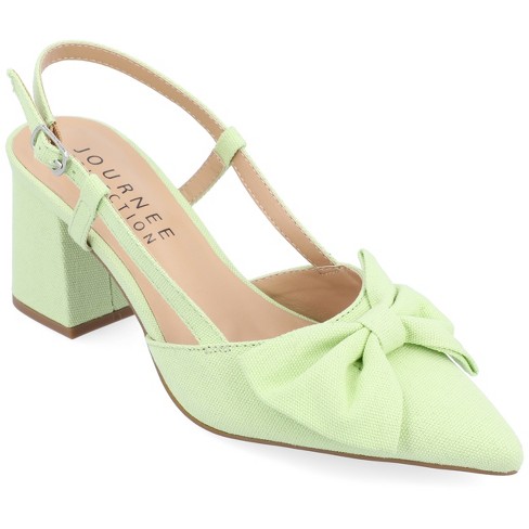 Green 2 inch clearance heels