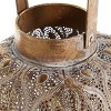21" x 10" Mosaic Patterned Indoor/Outdoor Candle Holder Gold - Olivia & May - 3 of 3