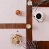 DII Ribbed Recycled Cotton/Poly Placemat Set 6 Piece, Pale Mauve, 13x19" - 2 of 4