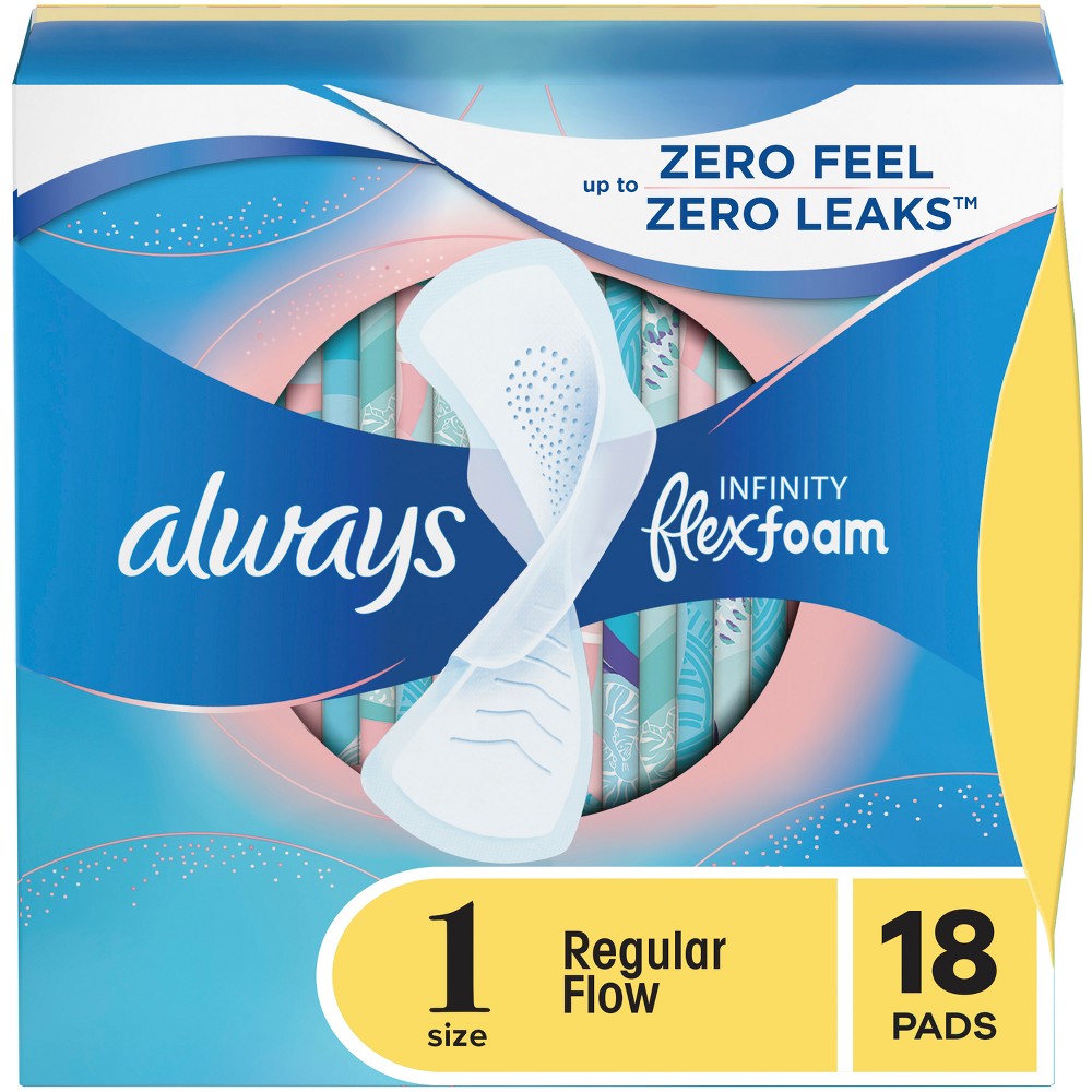 UPC 037000117131 product image for Always Infinity Regular Absorbency Pads with Wings - Unscented - Size 1 - 18ct | upcitemdb.com