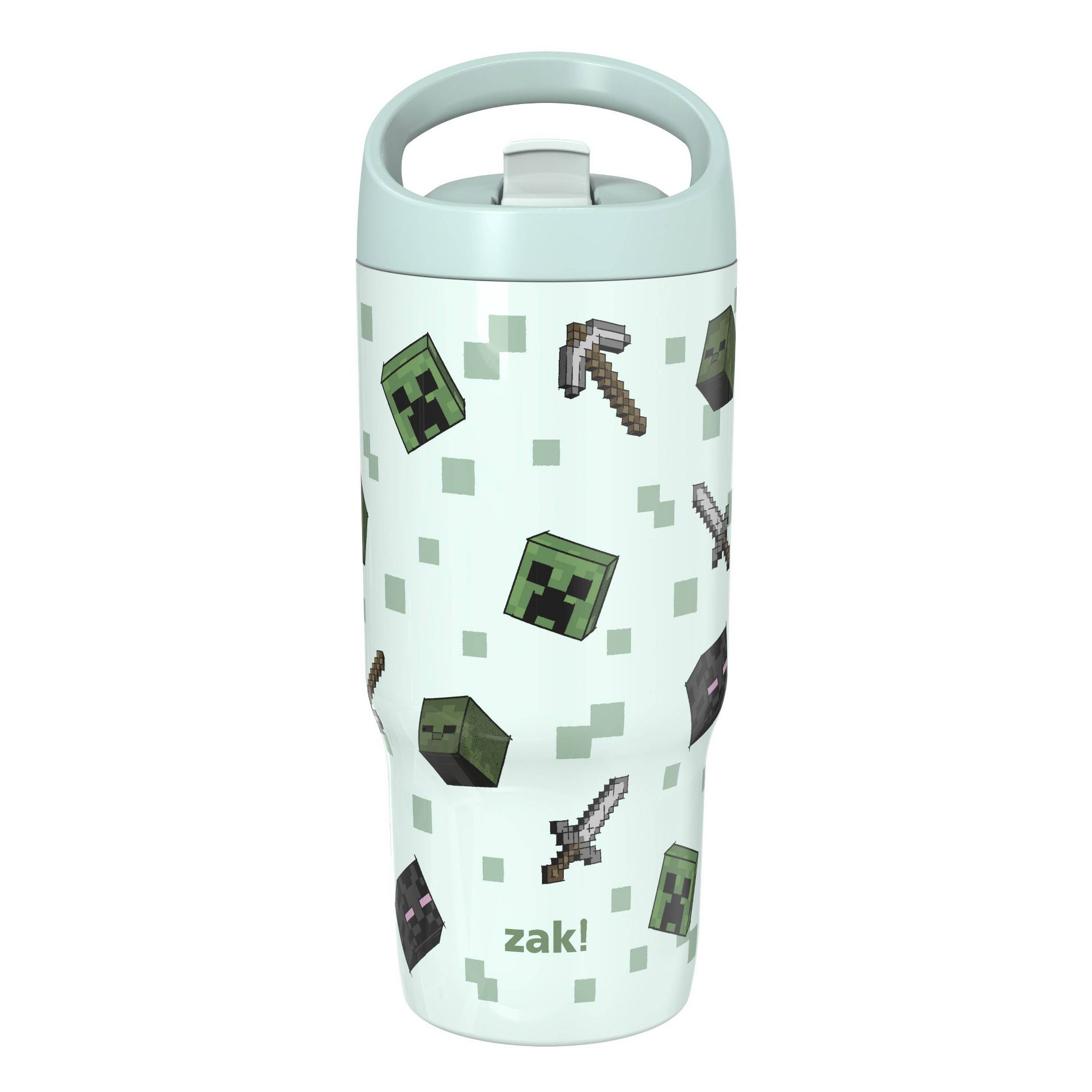 Zak Designs Minecraft 20oz Stainless Steel Double Wall Vacuum Sutton Clutch Siply Tumbler