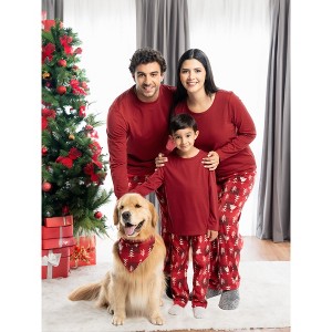 Fruit of the Loom Christmas Holiday Family Matching Pajama Sleep Sets, Sizes XS-3XL - 1 of 4