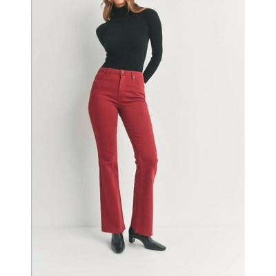 Women's High Rise Scissor Cut Flare Jeans - JUST BLACK DENIM
