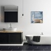 Stupell Industries Blue Floral Relax Bathroom Scene Framed Giclee Art - 2 of 4