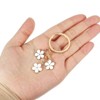 Unique Bargains Cute Flower Women Gifts Pendant Keychain for Purse Decor - 3 of 4