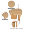 CAVINAS Coffee Tables for Living Room Tapered Tabletop Coffee Table Side Table for Apartment,Small Spaces - 4 of 4