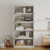 Whizmax 5 Tier Bookcase, Farmhouse Book Shelf with Storage Open Display Bookshelves Home Decor Furniture for Home Office, Living Room, Bed Room - 2 of 4