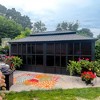 PURPLE LEAF Permanent Hardtop PC Frame Gazebo with Galvanized Steel Double Roof, Solarium Backyard Sunroom - 3 of 4