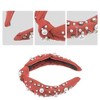 Unique Bargains Women's Knotted Simulated Pearl Rhinestones Headband 1.18" Wide 1Pc - 3 of 4