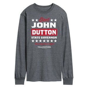 Men's - Yellowstone - Elect John Dutton Governor Long Sleeve Graphic T-Shirt - 1 of 4
