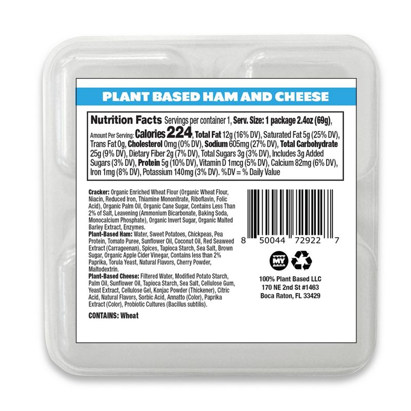 Mighty Yum Plant-Based Ham &#38; Cheese Munchables - 2.4oz, 3 of 5