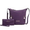 MKF Collection Lux Vegan Leather Women’s Hobo Bag with Wallet by Mia K - 2 of 4