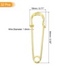 Unique Bargains Metal DIY Blankets Crafts Brooch Making Home Sewing Large Safety Pins 32 Pcs - 2 of 4