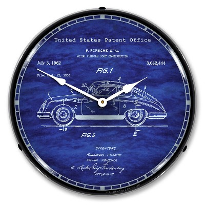 Collectable Sign & Clock | 356 Patent LED Wall Clock Retro/Vintage, Lighted