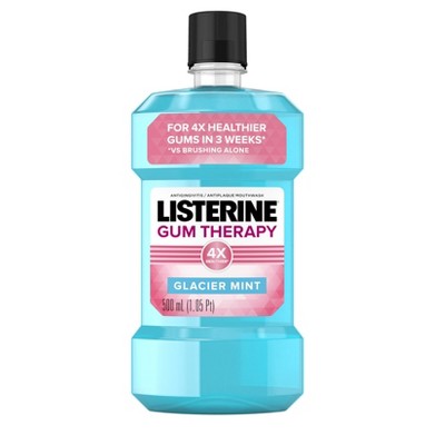 Listerine Gum Therapy Antiseptic Mouthwash - Glacier Mint - 16.9 Fl Oz :  Target