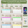 Vipbear modern 6-drawer dressing table - storage cabinet with LED lights, top sliding storage, bedroom, living room - 2 of 4
