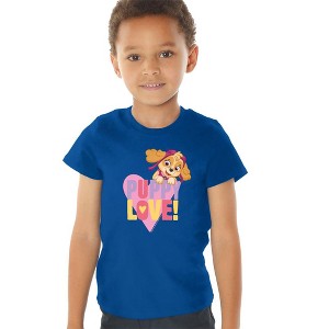 Toddler Boys' Paw Patrol Valentine's Day Puppy Love With Skye T-Shirt For Toddler Boys And Girls - 1 of 4