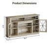 70 Inch TV Stand for Living Room - Farmhouse Large Entertainment Center with Storage - 2 of 4