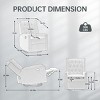 Swivel Rocking Recliner Chair,360° Swivel Nursery Rocking Chair,Glider Chair,Modern Small Rock Swivel Recliner Chair Home Theater Seat-Cuddlewood - 4 of 4