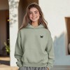 Dalix Butterfly Embroidery Relaxed Hoodie Soft Fleece Sweatshirt Fit Lounge Womens - 4 of 4