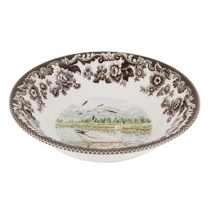 Spode Woodland Ascot Cereal Bowl, 8 Inch, Made in England from Fine Earthenware, Assorted Birds - 1 of 4