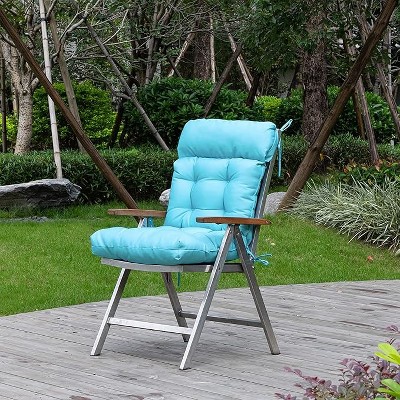 ARTPLAN Patio Chair Cushion,Tufted Adirondack Outdoor Chair Cushion,Wicker High Back Outdoor Seat Cushion,Set of 4,21"X21"X4" (4 Pack)