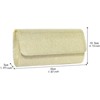 FATMOON Sparkling Clutch Purse, Evening Bag Clutch Purses Wedding Bag for Women - Perfect for Weddings, Parties, and Summer Beach Even - 2 of 4