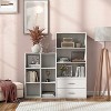 24/7 Shop At Home 35" Silkpath Modern 3 Cube Stackable and Modular Bookcase White: MDF Construction, Open Shelving - image 2 of 4