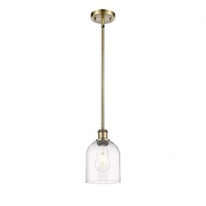 Bella - 1 Light Stem Hung Mini Pendant In Industrial Style-9.5 Inches Tall and 5.5 Inches Wide - 1 of 1