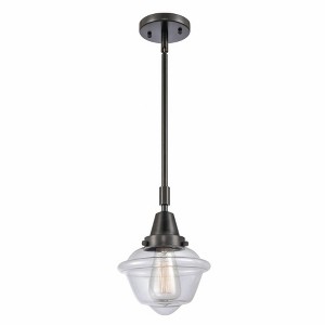 Oxford - 1 Light Stem Hung Mini Pendant In Traditional Style-9.13 Inches Tall and 7.5 Inches Wide - 1 of 1