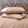 SUSSEXHOME Solid Collection Black Gray Gentleman Duvet Cover Set, Duvet Cover, 1 Duvet Cover, 1 Fitted Sheet and 2 Pillowcases - 3 of 4