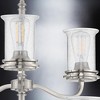 Urban Ambiance Luxury French Rustic Chandelier,  31.625"H x 34.125"W,  Brushed Nickel Finish, UHP3800 - 4 of 4