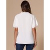 INSPIRE CHIC Women's V Neck Ruffle Short Sleeve Dressy Casual Top - 3 of 4