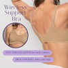 LeSensuel Coverage Wireless Bra Unlined Stretch Cotton High Womens Bras - - 4 of 4
