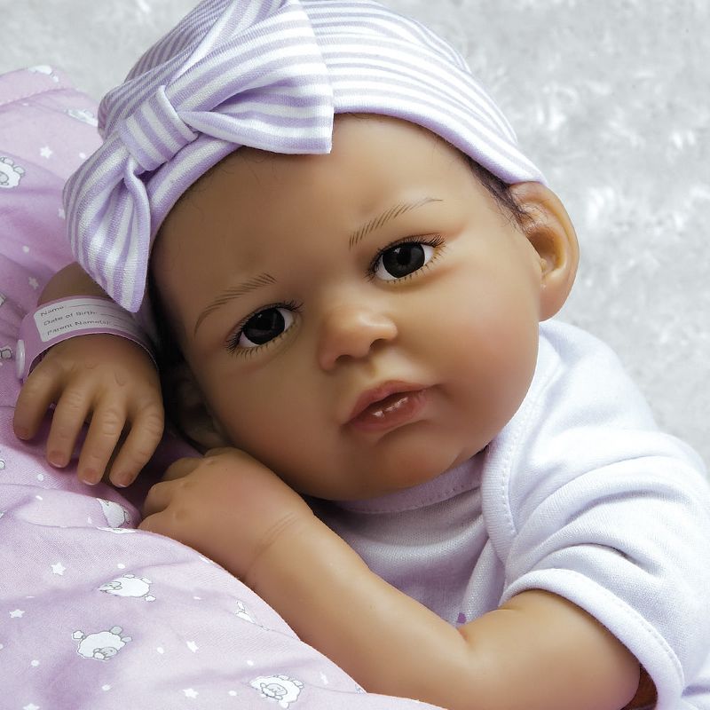 Paradise Galleries Real Life Baby Doll The Princess Has Arrived. 20 inch Reborn Baby Girl Crafted in Silicone - Like Vinyl & Weighted Cloth Body, 5 of 11