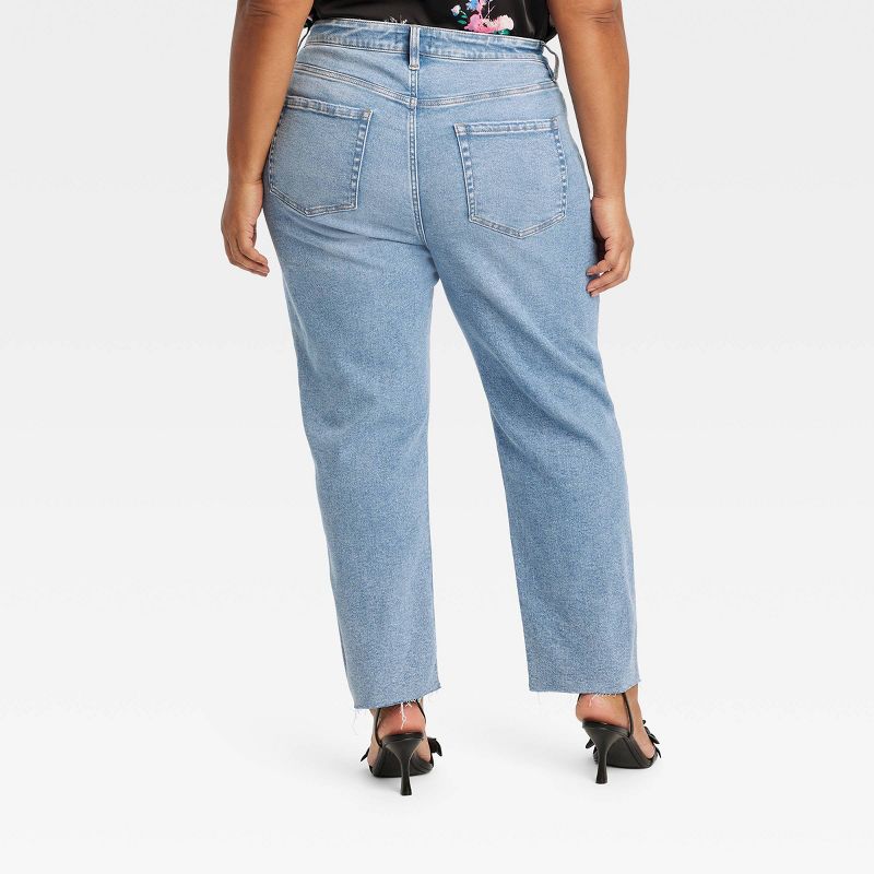Women's High-Rise Cropped Slim Straight Jeans - Ava & Viv™, 2 of 8