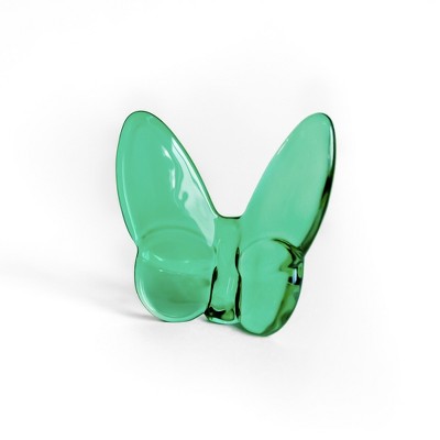HomeRoots 3" Green Crystal Butterfly Figurine Tabletop Sculpture