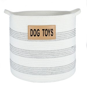 Midlee Dog Toy Rope Cotton Basket - 1 of 4