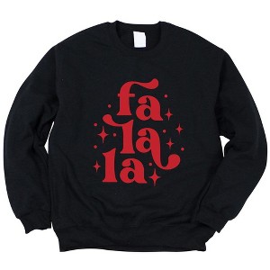 Simply Sage Market Women's Graphic Sweatshirt Whimsical Fa La La - 1 of 4