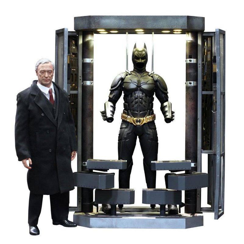 Hot Toys The Dark Knight Rises 1:6 Batman Armory w/ Alfred and Batman Figures, 1 of 5