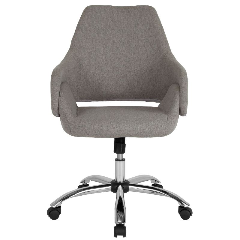 Merrick Lane Office Chair Ergonomic Executive Mid-Back Design With 360° Swivel And Height Adjustment, 5 of 17