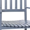 Seagrove Farmhouse Classic Slat-Back 350-LBS Support Acacia Wood Outdoor Rocking Chair- JONATHAN Y - 3 of 4