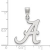 Black Bow Jewelry 14k White Gold Alabama Crimson Tide NCAA Large Pendant - 2 of 3