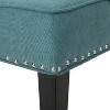 Vynxaria Contemporary Fabric Occasional Chair with Nailhead Trim & Button Tufting - 4 of 4
