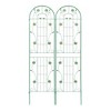 GustoWave 2 Pack Metal Garden Trellis for Climbing Plants, Outdoor Country Style Plant Support, Rustproof Metal Rose Trellis - 3 of 4
