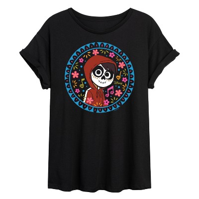 Women's - Coco - Floral Circle Miguel Oversized Graphic T-Shirt